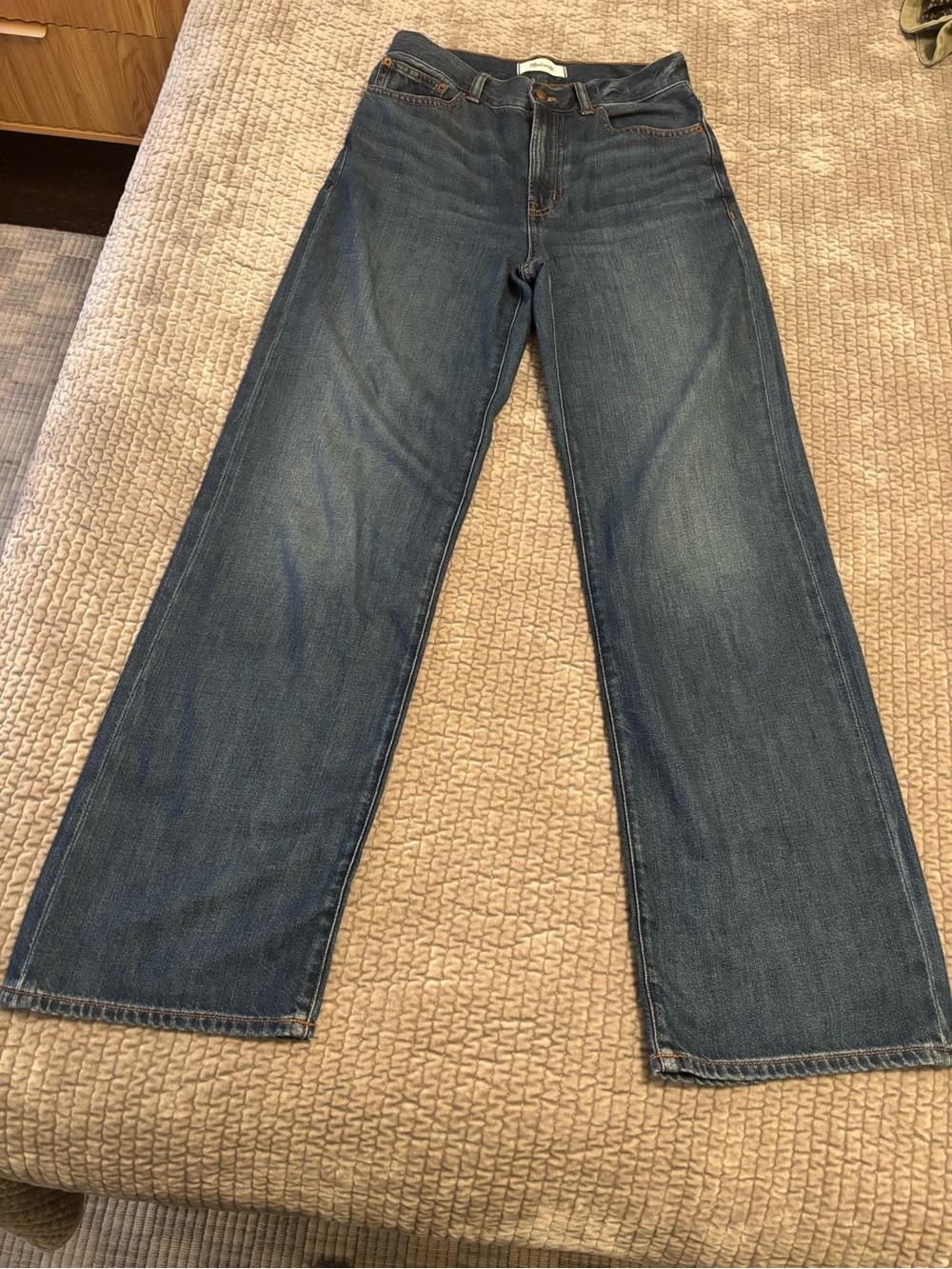 Madewell Women's Wide-Leg Jeans in Medium Blue Wash